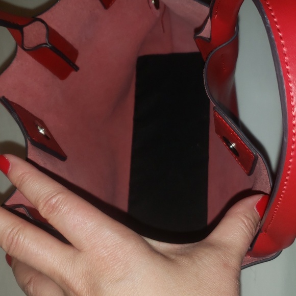 Co-lab red leather bag - Picture 4 of 9